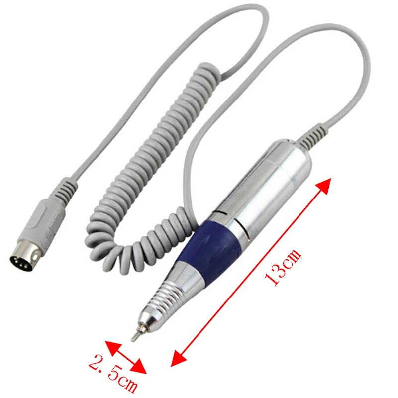 

2 Colors 25000-30000RPM Drill Manicure Handpiece for Electric Nail Manicure Machine Replacement Manicure handle Pen Nail Tools