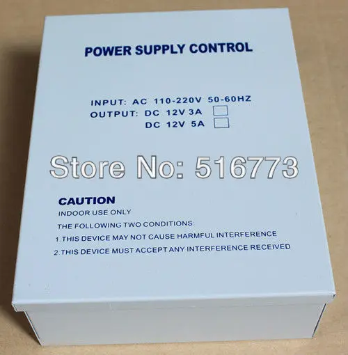 Высококачественный источник питания для систем контроля доступа 12 В/5 А 260 В