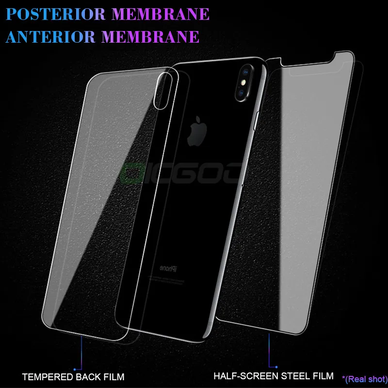 OICGOO Front Back Tempered Glass For Apple iPhone X 6S 7 8 Plus Scratch Proof Screen Protector Film iphone 6 10 | Мобильные телефоны
