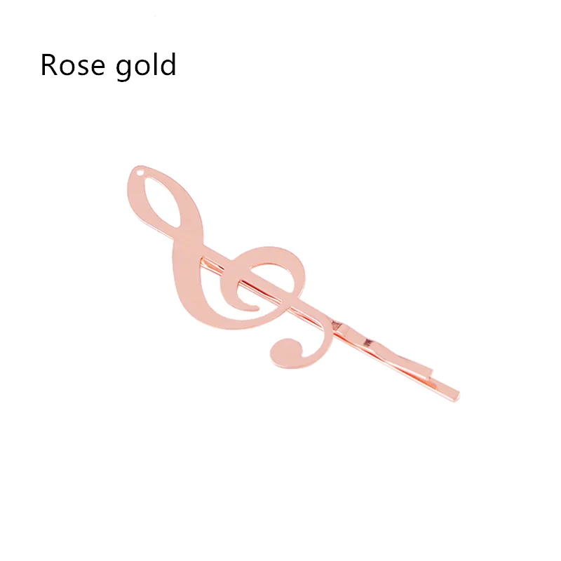 

New Woman Metal Note Fashion Hair Clip Hairpin Beautiful And Elegant Girls barrettes Hair Accessories Fashion Three Colors