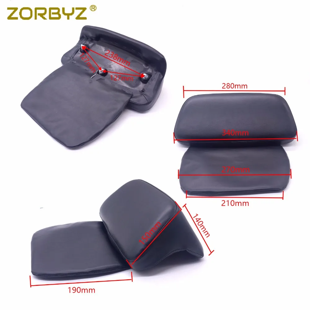 ZORBYZ черная бритва рубленая турная Пак спинка Накладка для Harley Touring Road King Glide 2014 2015