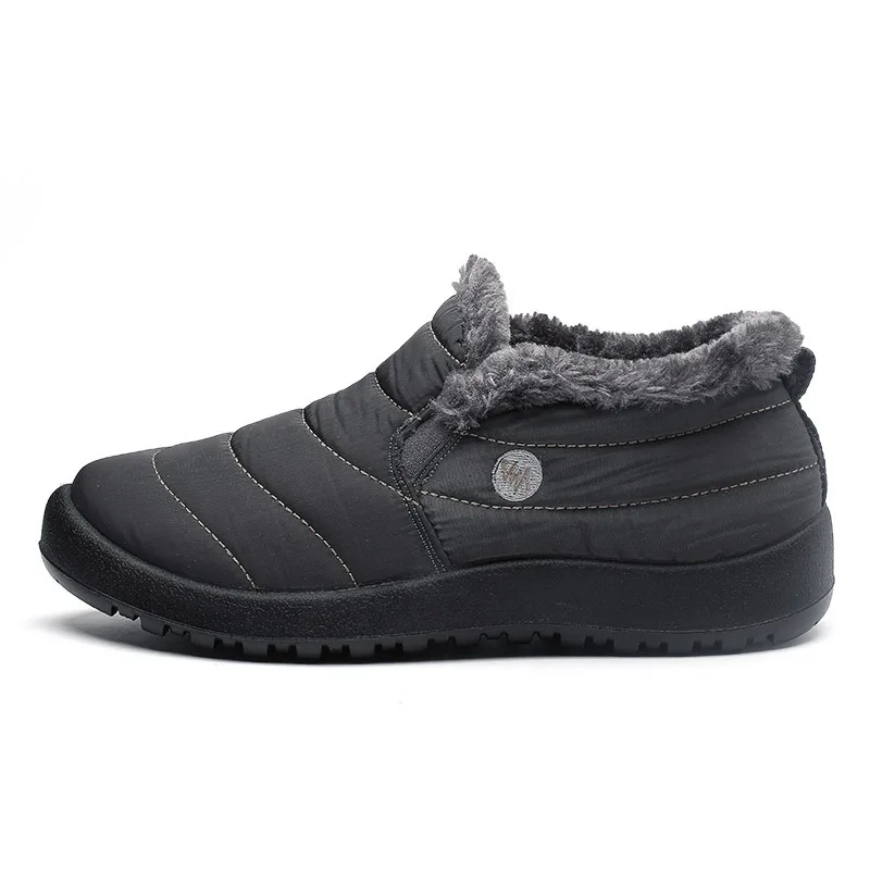 Bota Masculina/Прямая ; botas hombre; коллекция года; зимние ботинки; модная мужская обувь из флока на меху; Теплые повседневные кожаные ботильоны; размеры 39-45 - Цвет: GREY