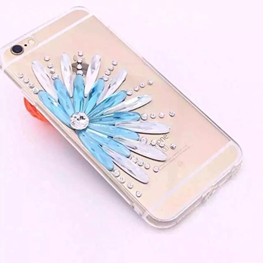 XINGDUO роскошный большой чехол с подсолнухом для iPhone X Xs Max XR Кристальный мягкий из