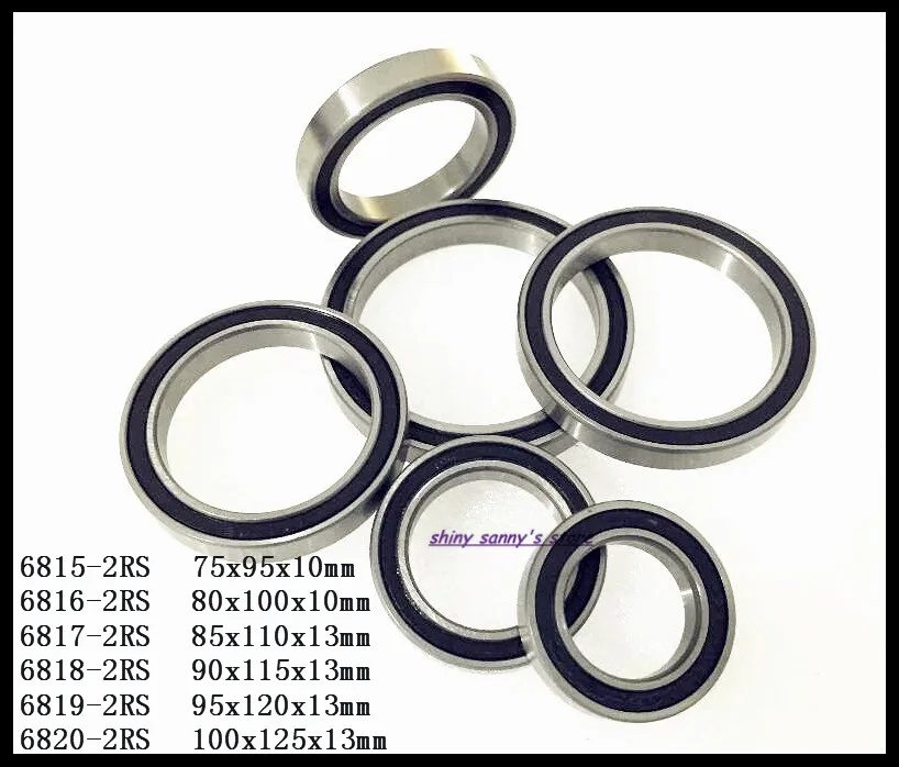 1 2 шт./лот 6815 2RS 6816 6817 6818 6819 6820 новый резиновый тонкий радиальный