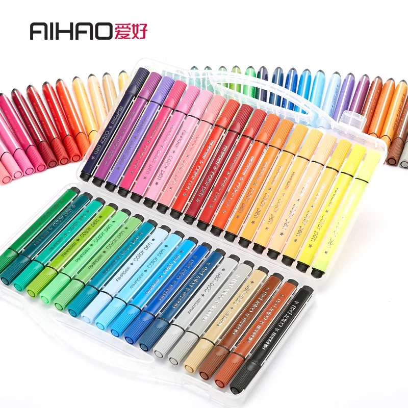 

Color Art Marker Pen Drawing Set Colors Children Painting Watercolor Pens Safe Non-toxic Water Washing Graffiti Gifts Stationery