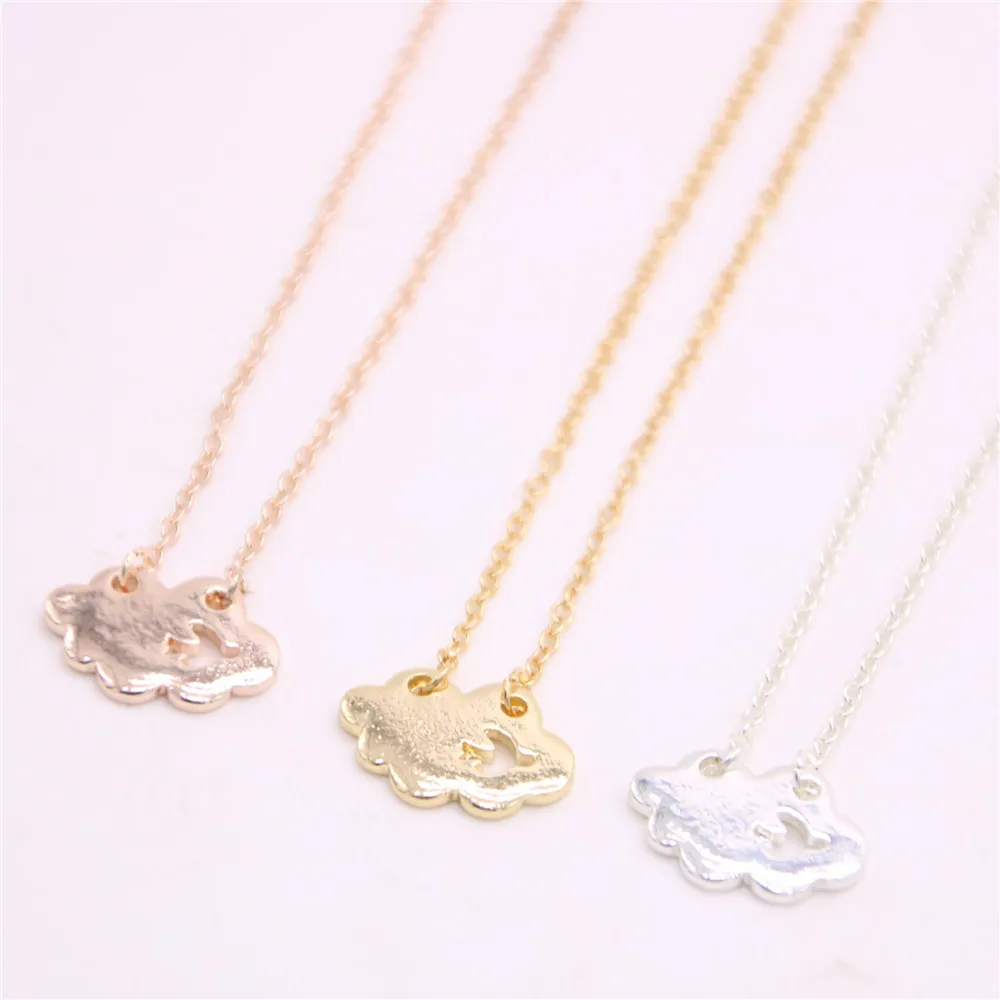 

Abstract cloud finches pendant necklace Birds in the cloud pendant necklace designed for women