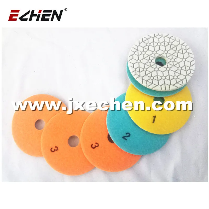 Гибкая полировальная пластина из алмазной смолы 9 шт. 3 ступени |