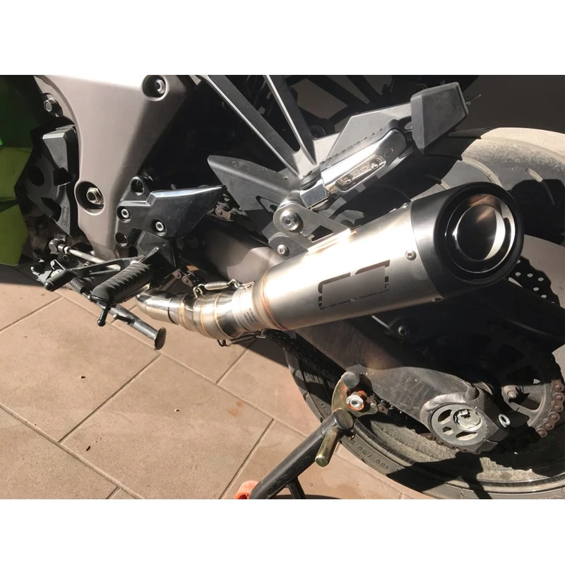 Мотоциклетная выхлопная система для Kawasaki Z1000 Z1000SX Ninja 1000 Header Mid Tail Escape No DB Killer 2010- slip on 51 мм L R
