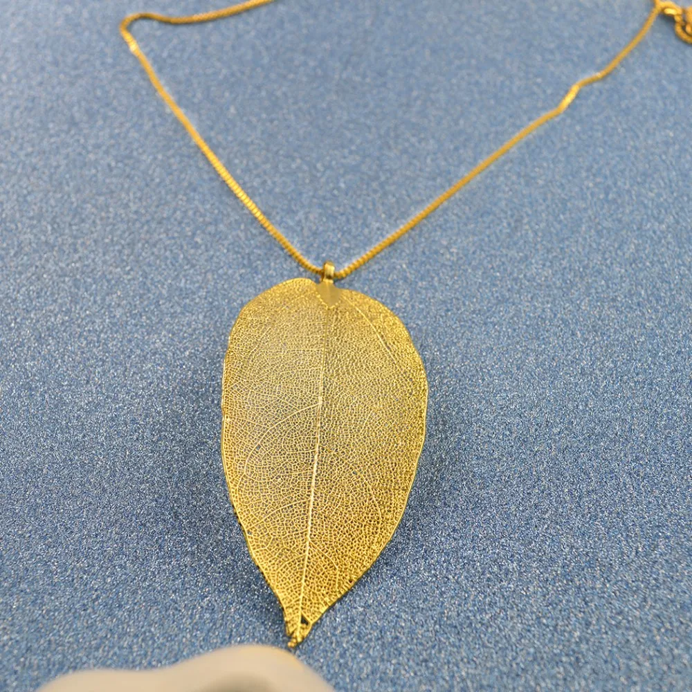 Женское ожерелье с подвеской в виде листьев дерева 45 см|leaf necklace|fashion necklacenecklace fashion
