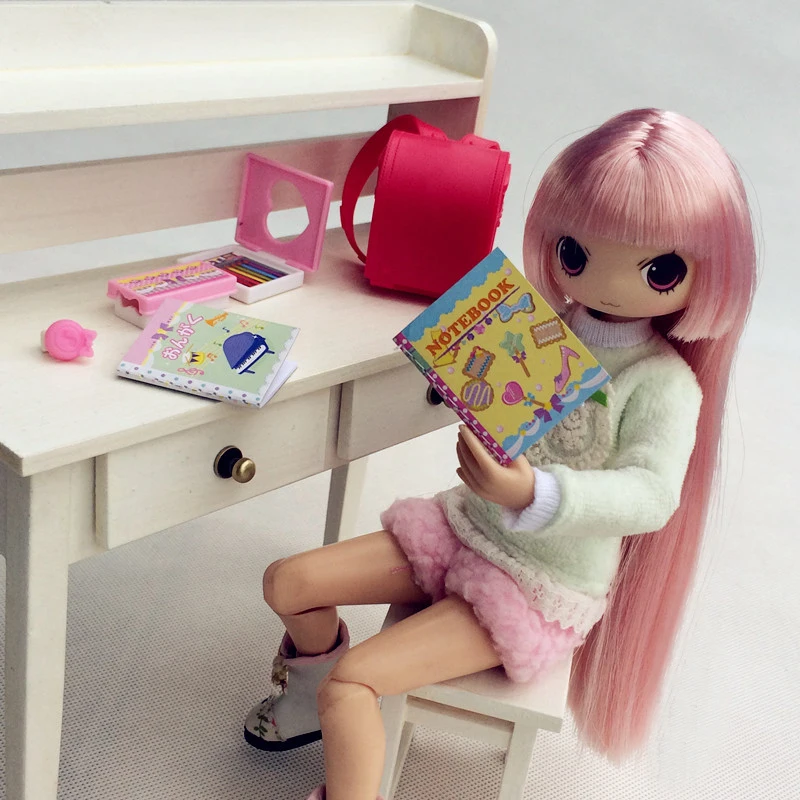 Школьная сумка для куклы 1 комплект аксессуары Blyth Барби 1/8 BJD кукольный домик