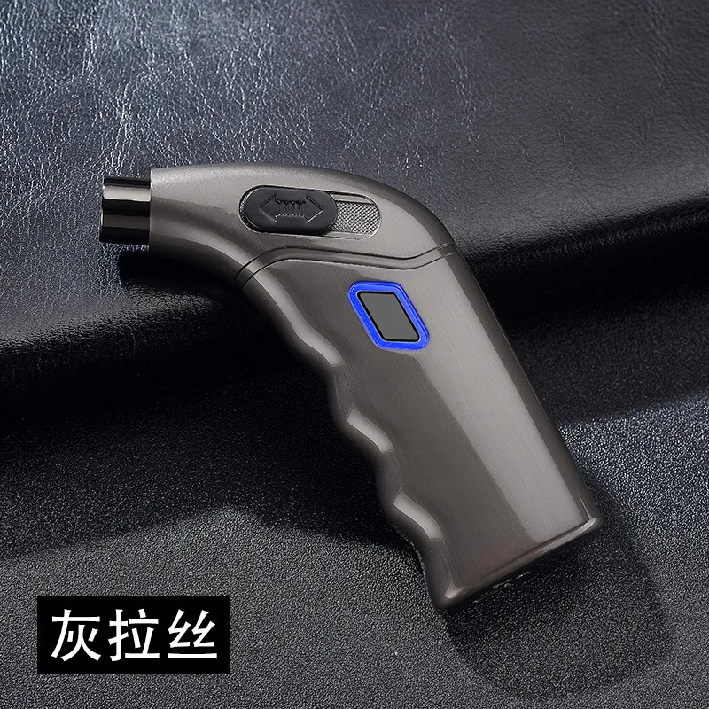 1 Новые Креативные ветрозащитные usb зарядка двойные дуговые зажигалки импульсные Плазменные сигареты, сигары, табак бумажный жгут для зажигания трубки гаджеты для мужчин - Цвет: 1