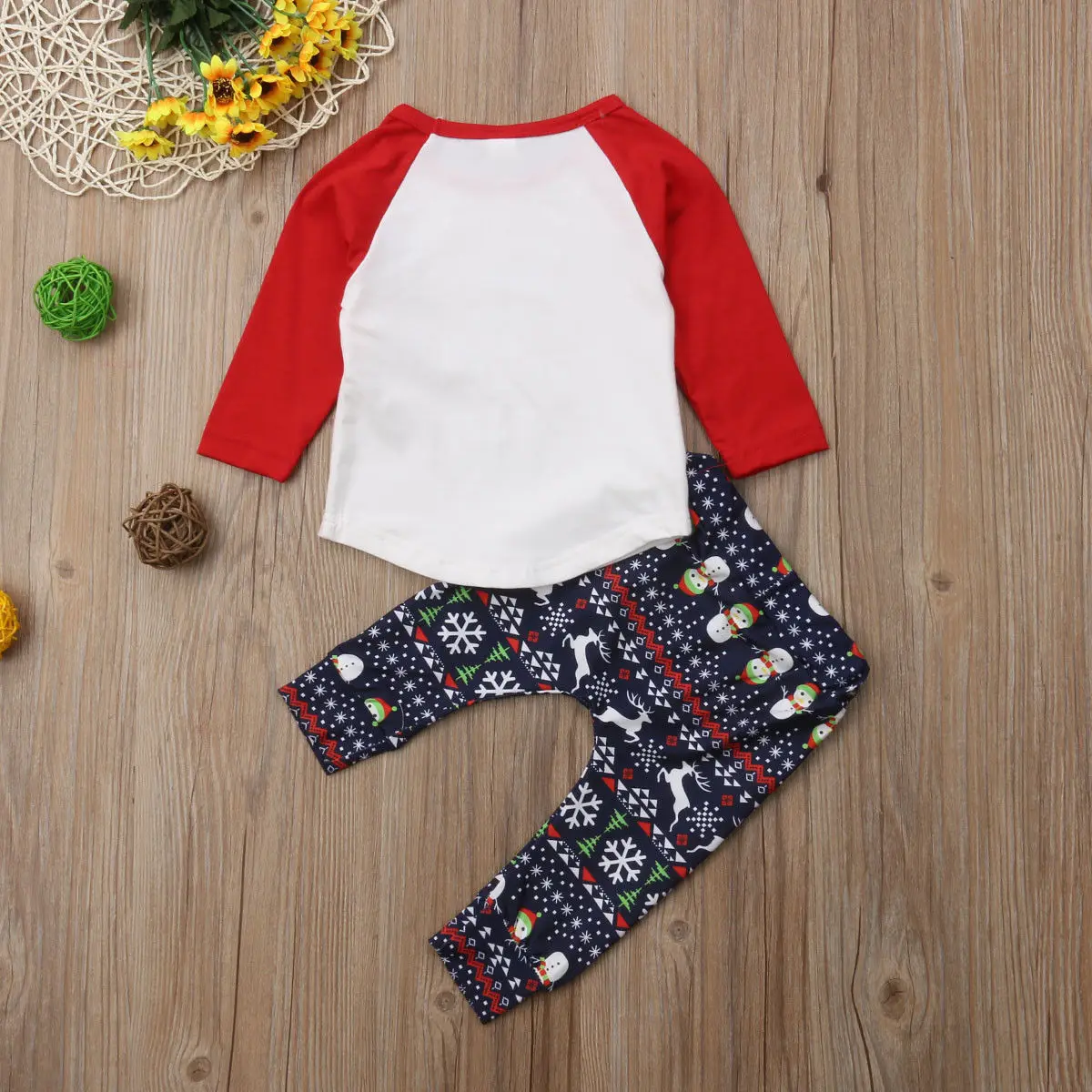 2018 Brand New 0-3Y Infant Baby Boy Girl Christmas Clothes Set 2PCS Longsleeve Cartoon Santa Elk Pullover Sweatshirt Tops+Pants | Детская
