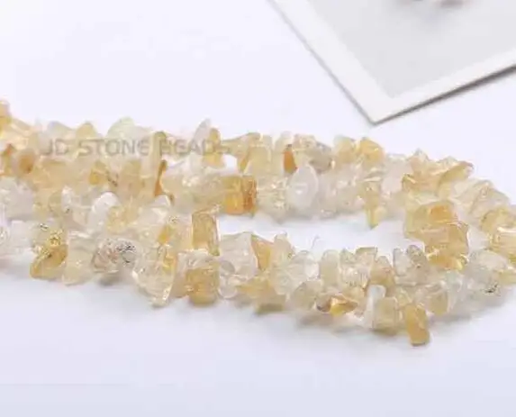 3A CITRINE Натуральный кварцевый камень неправильной формы, чипованные бусины, аметисты, цитрин, тигровый глаз, для самостоятельного изготовления ювелирных изделий, браслет - Цвет: 3A CITRINE