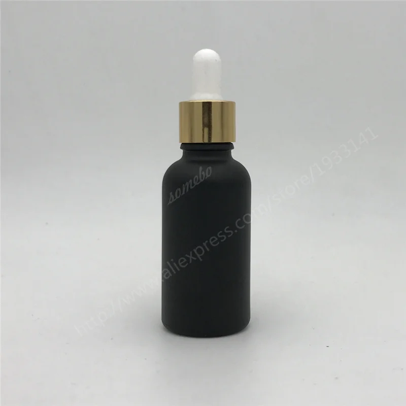 Free Shipping 10ml 15ml 20ml 30ML Matte Black Glass Bottle With Dropper Matt 200Pcs/lot | Красота и здоровье
