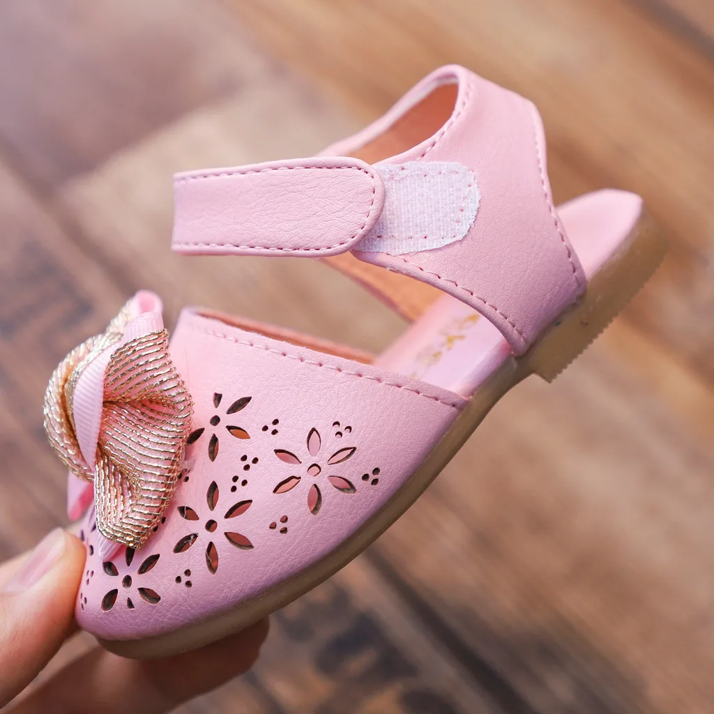 CHAMSGEND Детские элегантные открытые сандалии для маленьких девочек модель MAY1