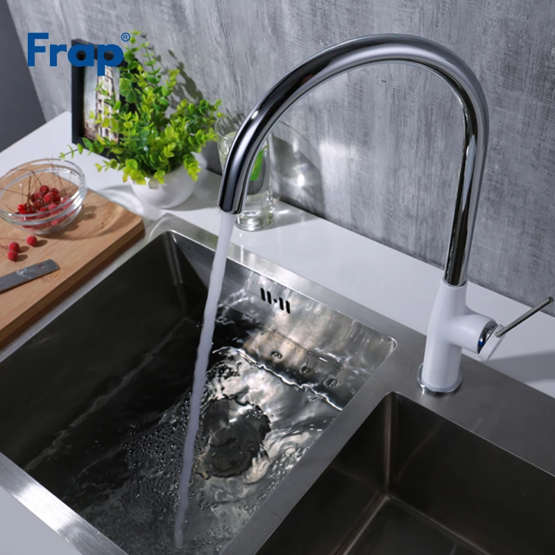 

Frap High Quality white Kitchen Faucets China mixer tap kitchen Suppliers Cheap tap kitchen torneira para cozinh Y40007