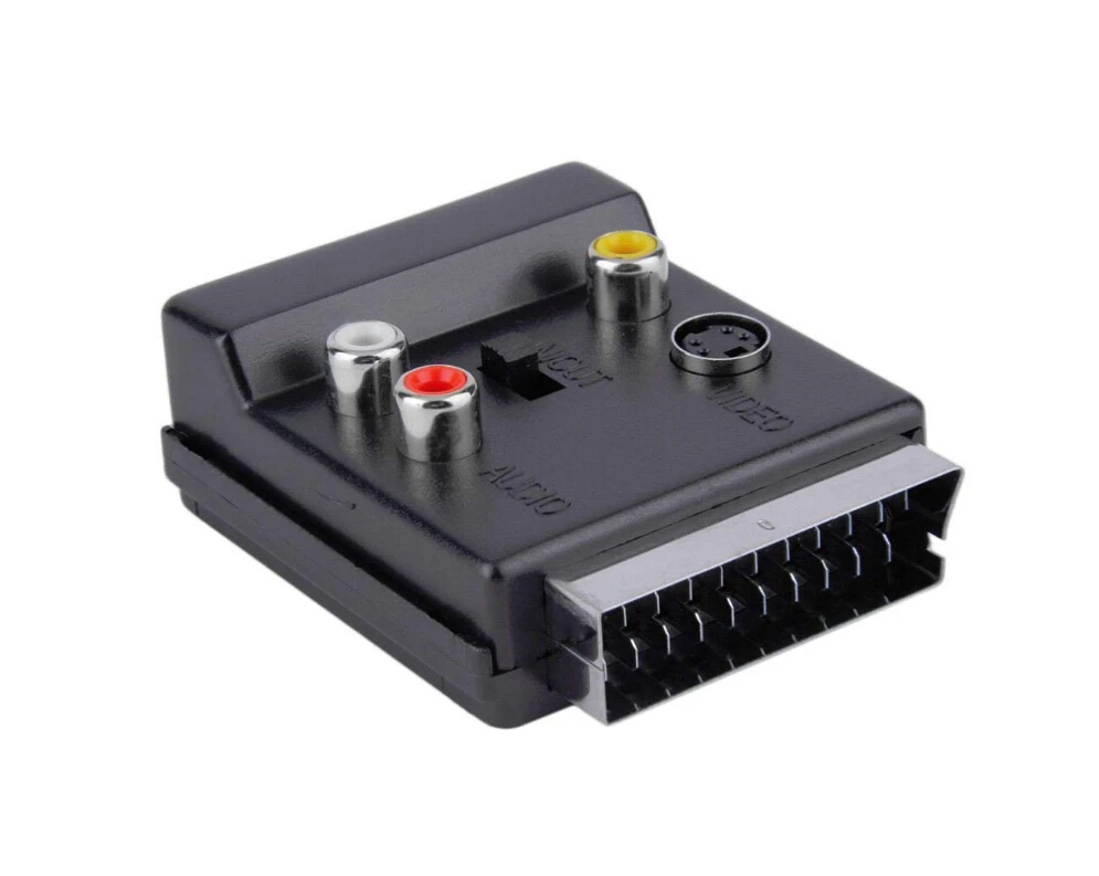Новейшая модель Переключаемый Scart мужского и женского пола 3 x RCA разъемы 4