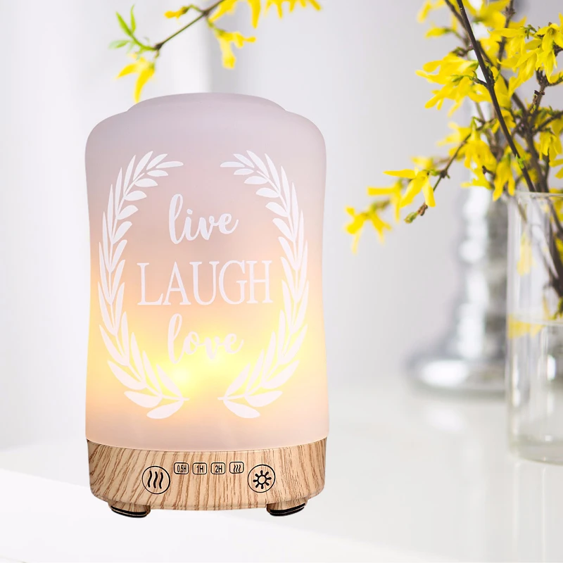 Flame Fire Effect 100ml Aromatherapy humidifier essential oil diffuser Ultrasonic quiet For Home Office Living Room Spa Yoga | Бытовая