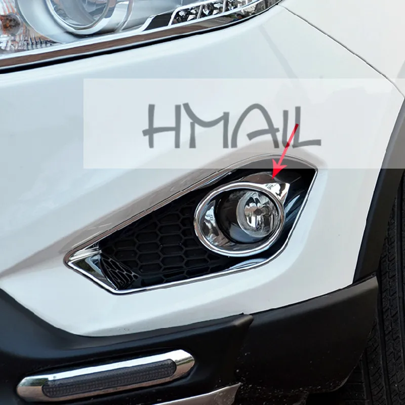 Колпачки противотуманных фар для 2014 2015 chery tiggo5 хромированные крышки передних и