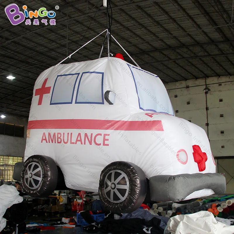 Customized 1.6 meters high inflatable ambulance digital printing airblown for hanging decoration toys | Игрушки и хобби