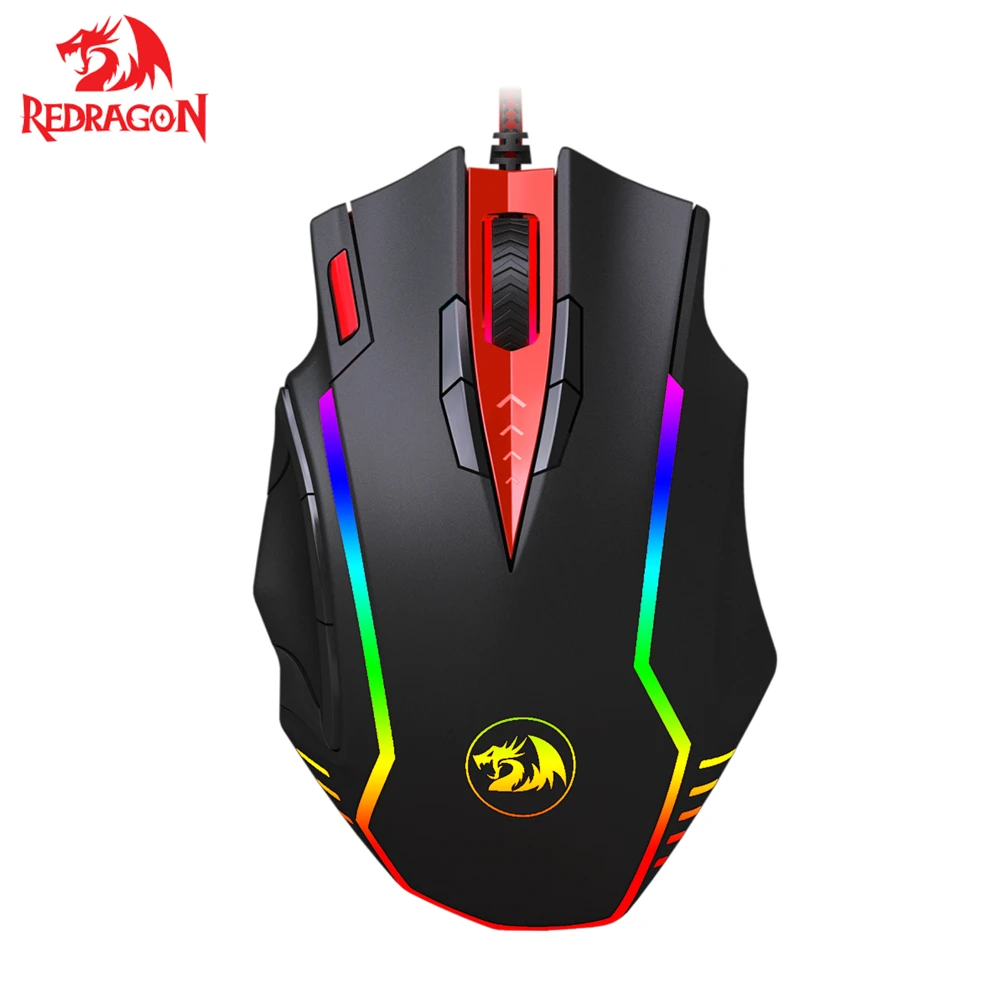 Redragon M902 12400 Точек на дюйм Высокоточный программируемый Лазерная игровая Мышь 13