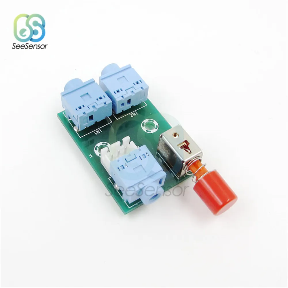 XH M371 3 5 аудио 2 входа и 1 выход розетка переключатель плата для Hi Fi усилитель Diy