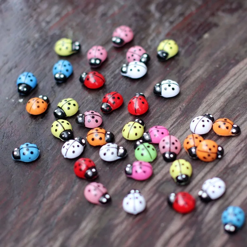Разноцветные божьи коровки миниатюрные садовые украшения для дома|accessories