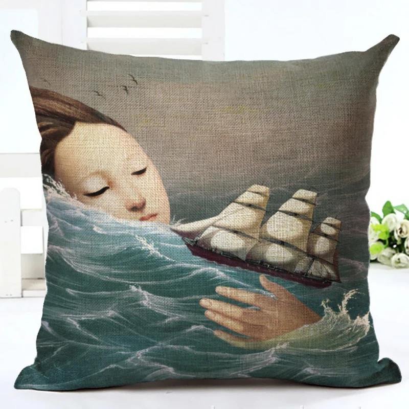 Новая наволочка для домашнего декора подушки чехол из льна дивана домашний декор