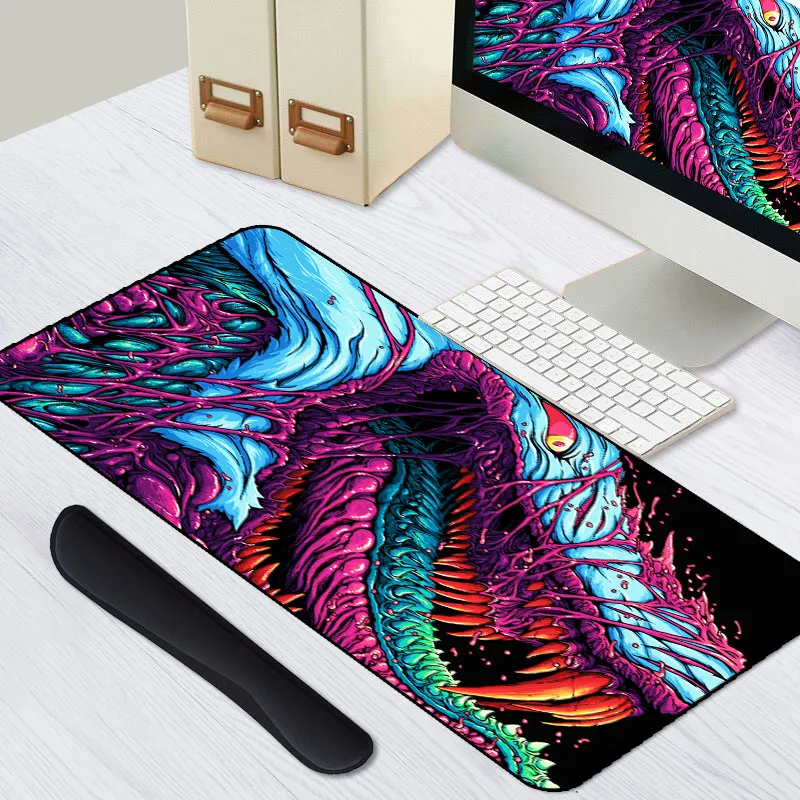 

Game 900x400mm Hyper Beast XL Large Locking Edge Gaming Mouse Pad CS GO Keyboard Rubber Mousepad Wrist Rest Table Computer Mat