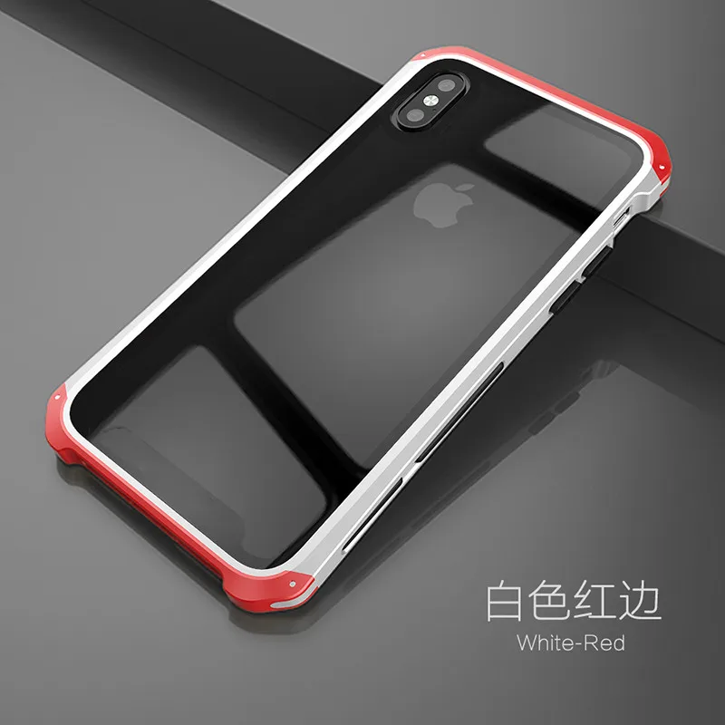 Soinmy противоударный металлический чехол для iPhone XR, чехол-броня, закаленное стекло, задняя крышка для iPhone 6, 7, 8 Plus, X, XS, XR, XS Max, роскошный чехол