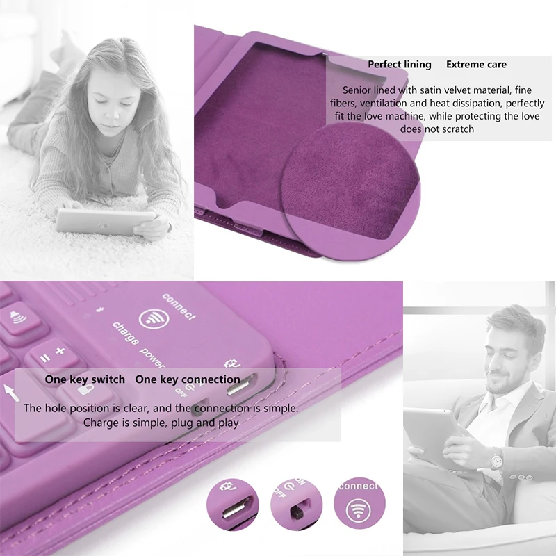 Водонепроницаемый Bluetooth клавиатура кожаный чехол для IPad 2, 3, 4 силиконовая клавиатура из искусственной кожи откидная крышка защита экрана+ стилус