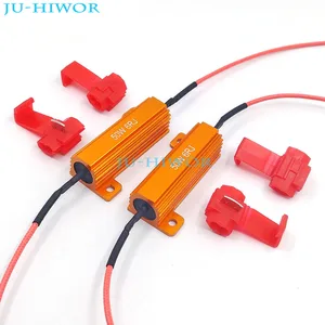 2 шт. RX24 6 Ом 50 Вт алюминиевый декодер высокой мощности резистор светодиодный Ной нагрузки Canbus резистор лампа