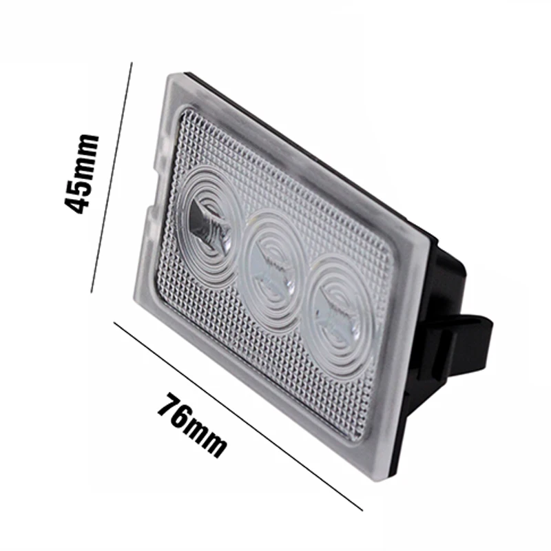Автомобильный светодиодный светильник для номерного знака 2 шт./лот 12 В 18 SMD