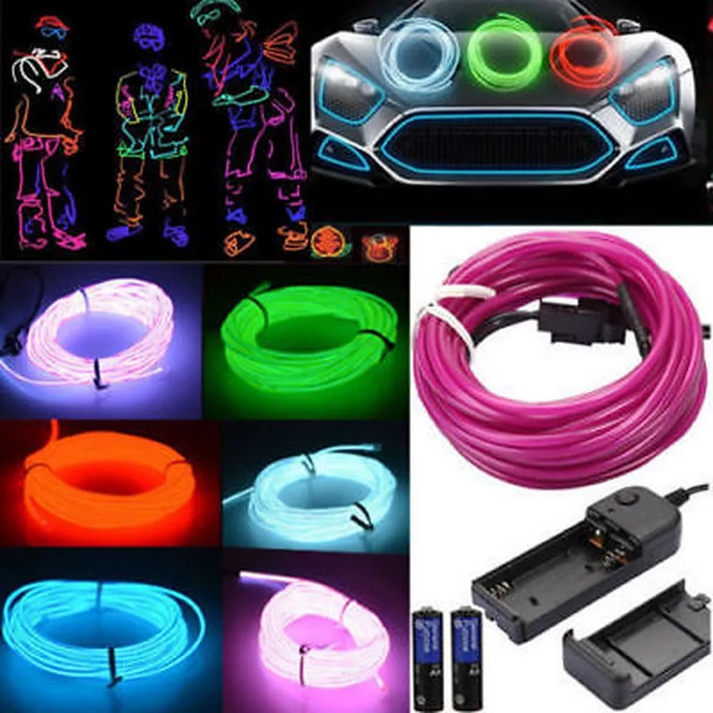 Светодиодная лента 1 м неоновая гирлянда для танцев праздничная вечеринка