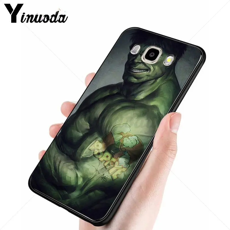 Yinuoda Марвел комиксы Халк гиганты Робер Брюс чехол для телефона Samsung Galaxy j6plus j7 prime j8 j2 j4plus 2018 coque|Чехлы-накладки|