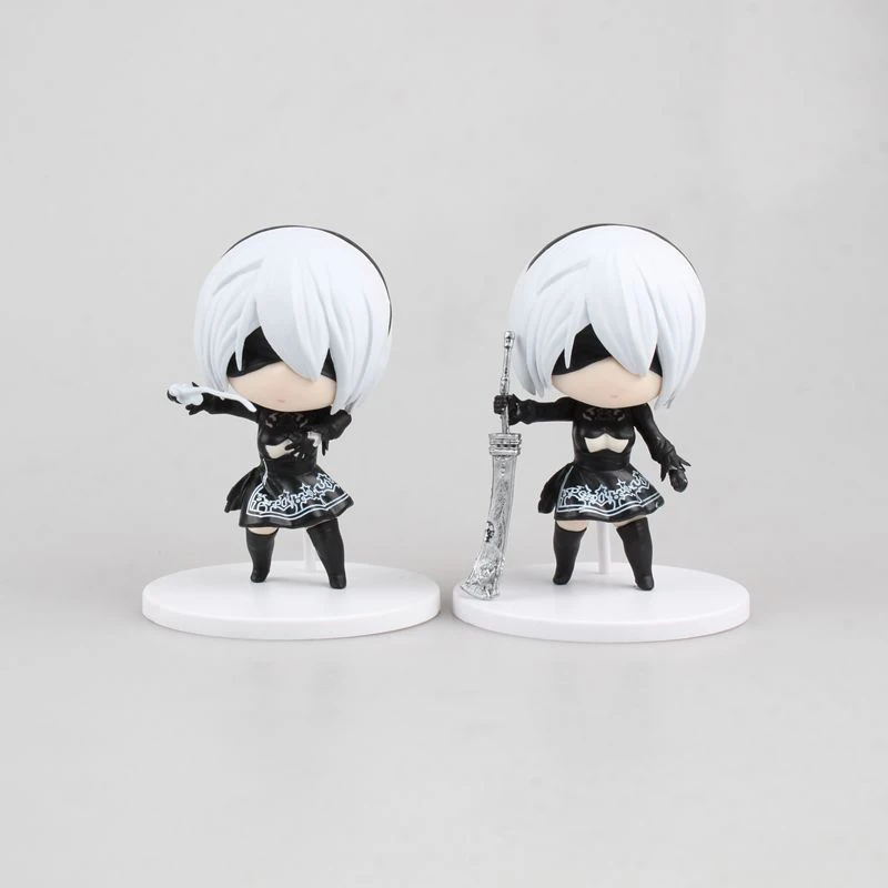 Мини-фигурка NieR: Automata II YoRha Тип B No.2 масштаб 1/10 окрашенная фигурка милая тип ПВХ
