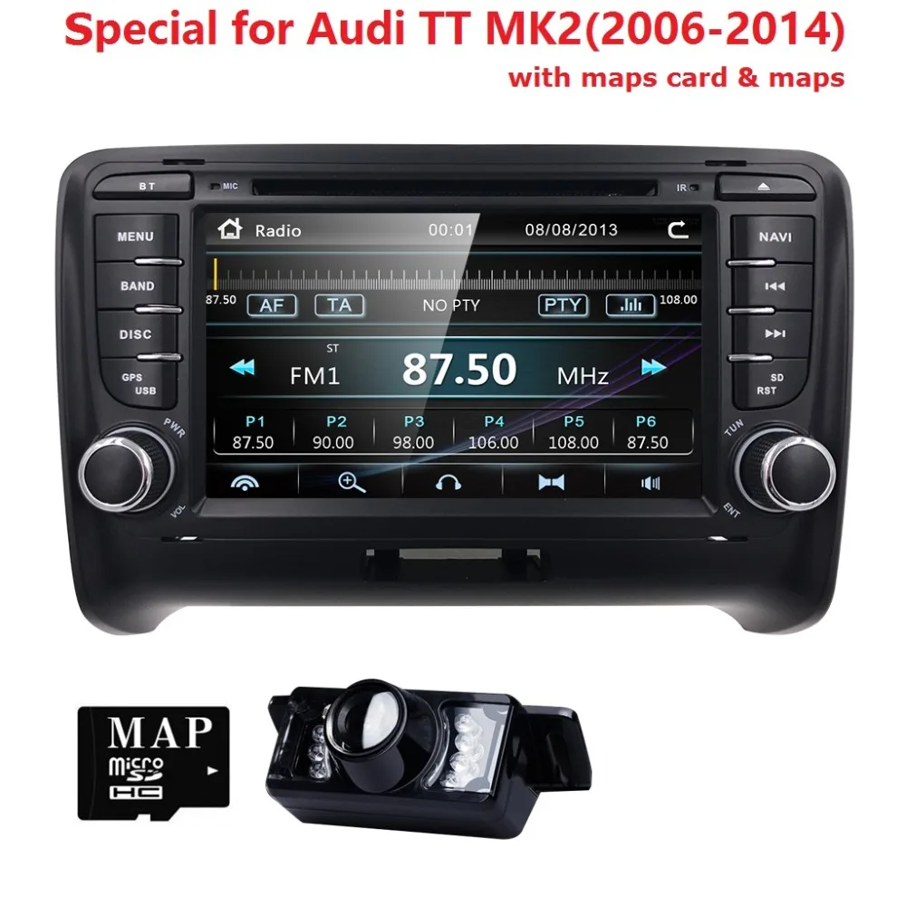 7 &quotдвойной din Авторадио 2 для AUDI TT MK2 Мультимедиа стерео радио gps Аудио Видео 2006 2014