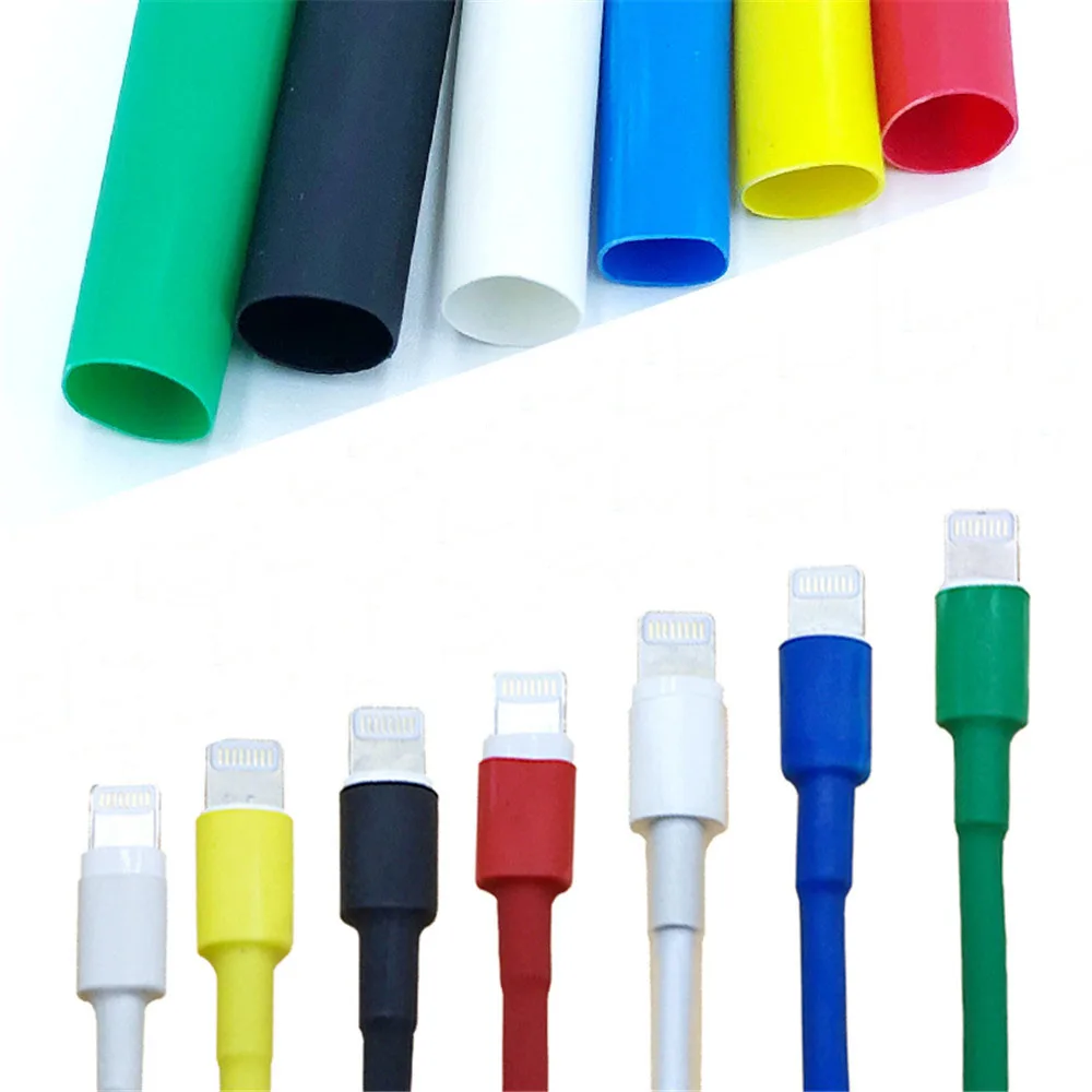 12 шт. одноцветная защита кабеля usb кабель провод органайзер для наушников