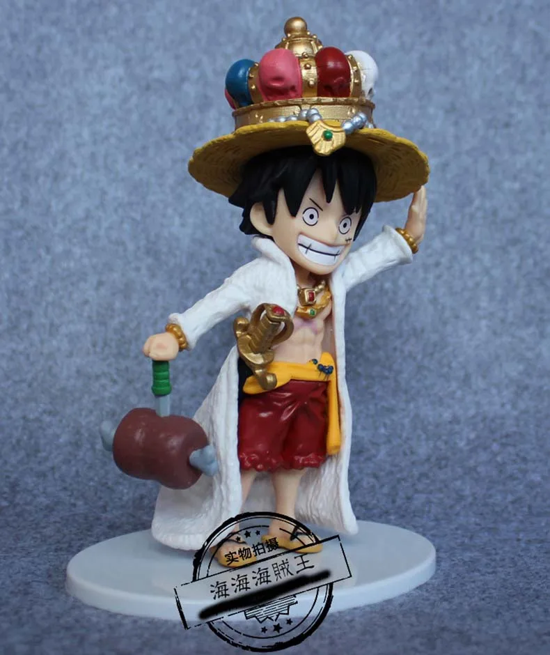 Аниме One Piece Man Crown 18 см Monkey D. Luffy моделирование короля с коллекцией моделей мяса