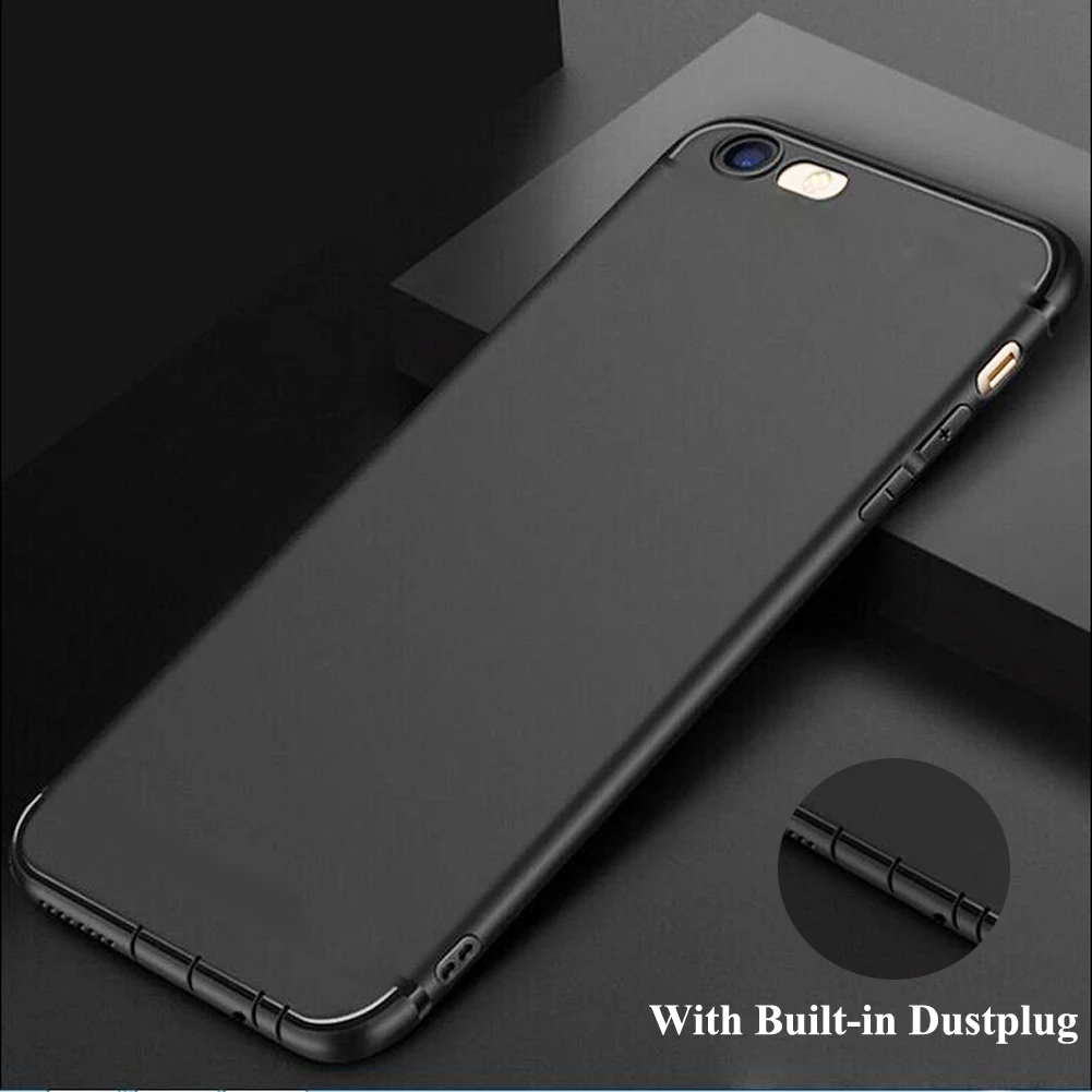 Силиконовый чехол для iPhone X 8 Plus мягкий карамельный цвет встроенный пылезащитный