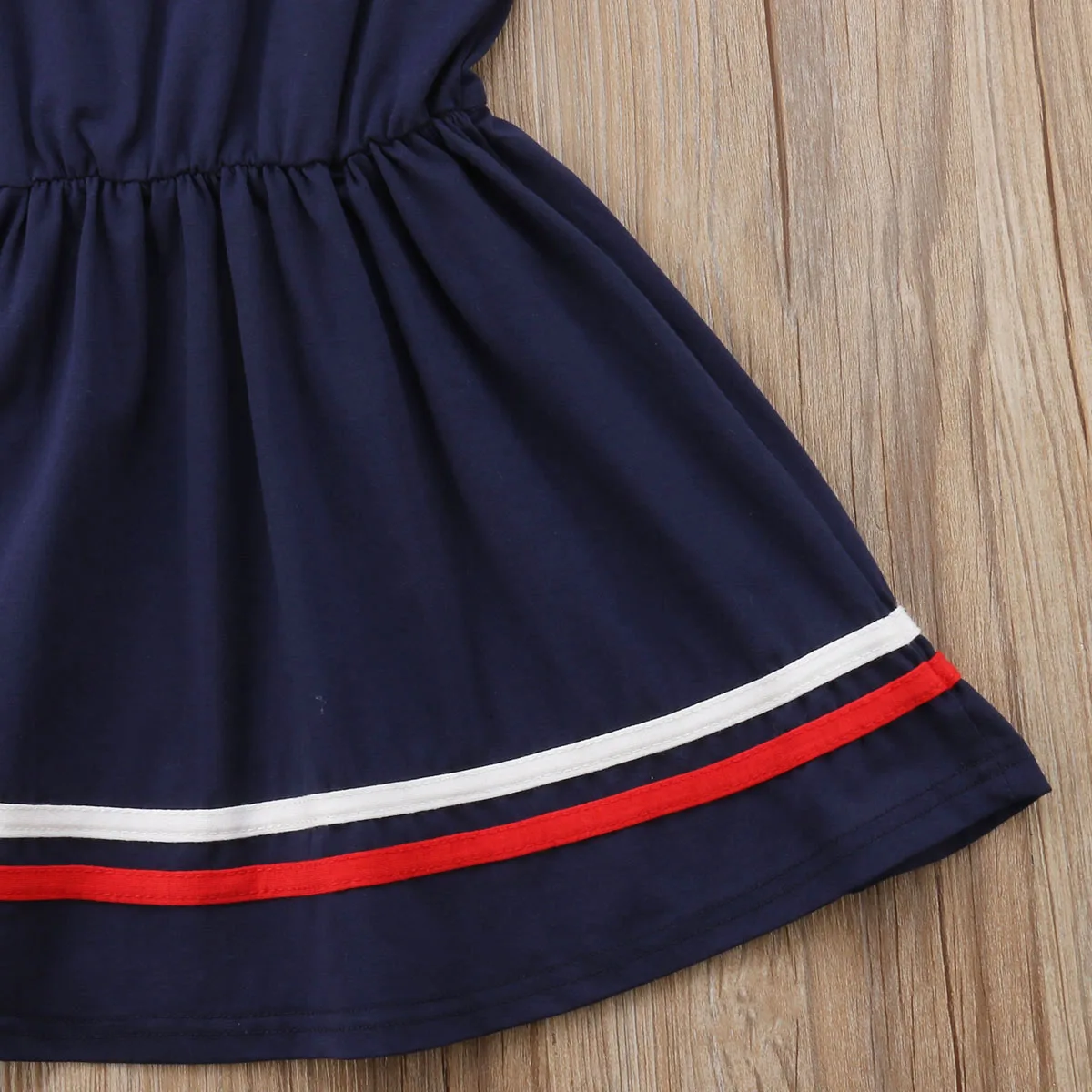 Pudcoco 2018 для новорожденных летние платья девочек без рукавов с бантом в морском