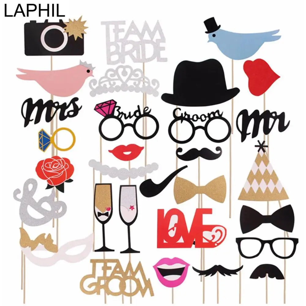 LAPHIL Mr Mrs Just source Photo Booth Реквизит свадебное украшение винтажные товары для