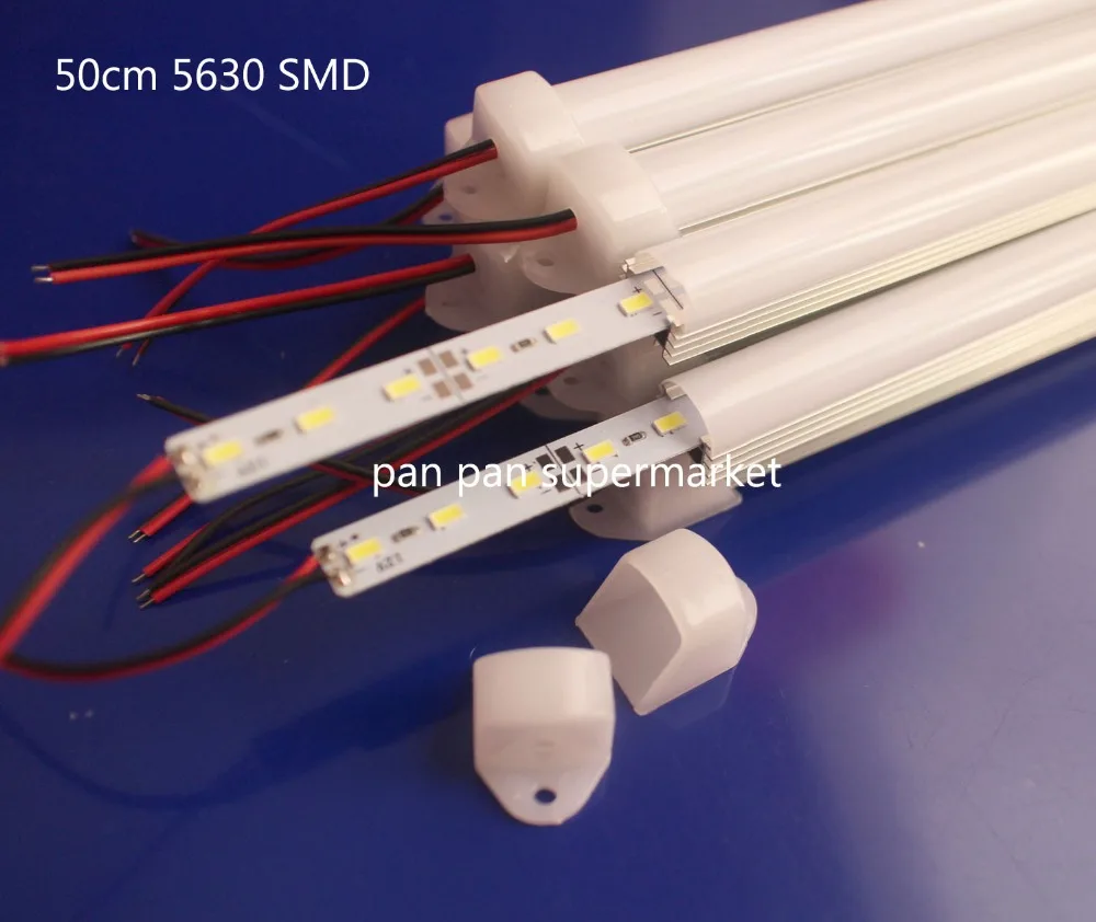 5 шт./лот 50 см U алюминиевый корпус DC 12 В 36 SMD 5630 Светодиодная жесткая Жесткая