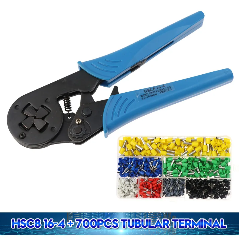 Pliers 16-4 700tube FSE обжимной инструмент обжим kablo kesici плоскогубцы Кабельные инструменты обжимные плоскогубцы кусачки crimpador mini 10S HSC8 6-4 6-6 plus - Цвет: Pliers 16-4 700tube