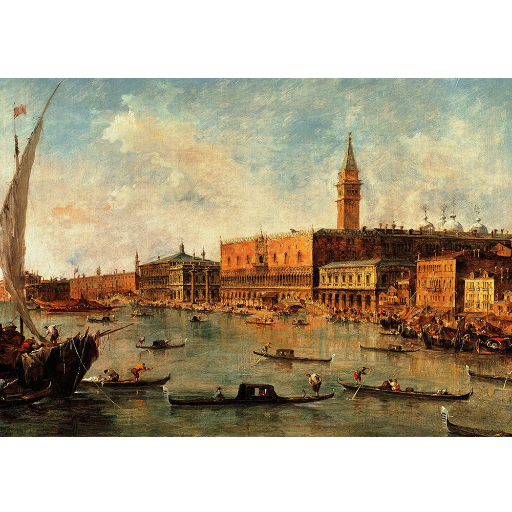 Пазл для взрослых 2000 шт знаменитая картина маслом портовая деревянная бумага