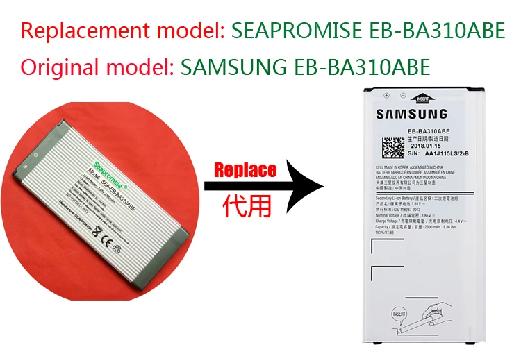 Оптовая продажа 10 шт./лот батарея EB-BA310ABE для SAMSUNG Galaxy A3 2016 Edition A310 A310F A310M A310Y A310F/DS DUOS |