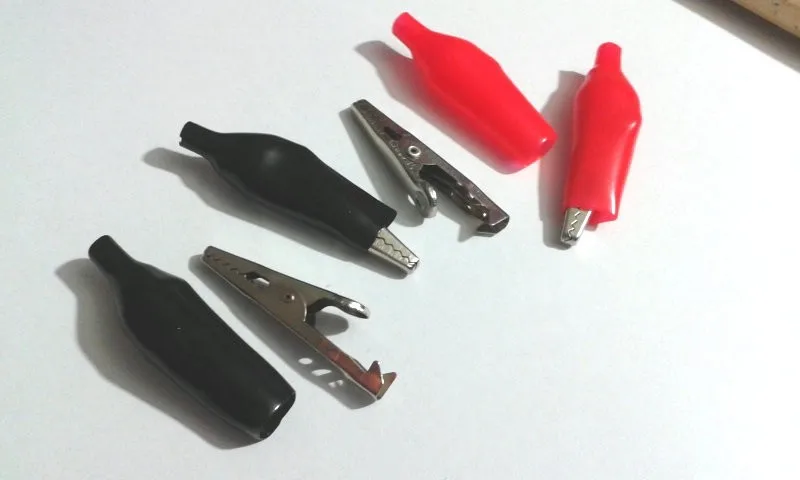 2000 шт Аллигатор зажим для тестирования зонд метр черный + красный 45 см|clamps for|clamping