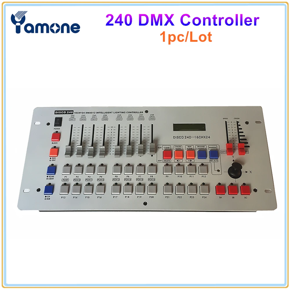 

1 шт./лот 240 диско DMX контроллер сценического светильник DMX 240 консоль DJ оборудование для сцены Свадебные и события светильник ing DJ контроллер