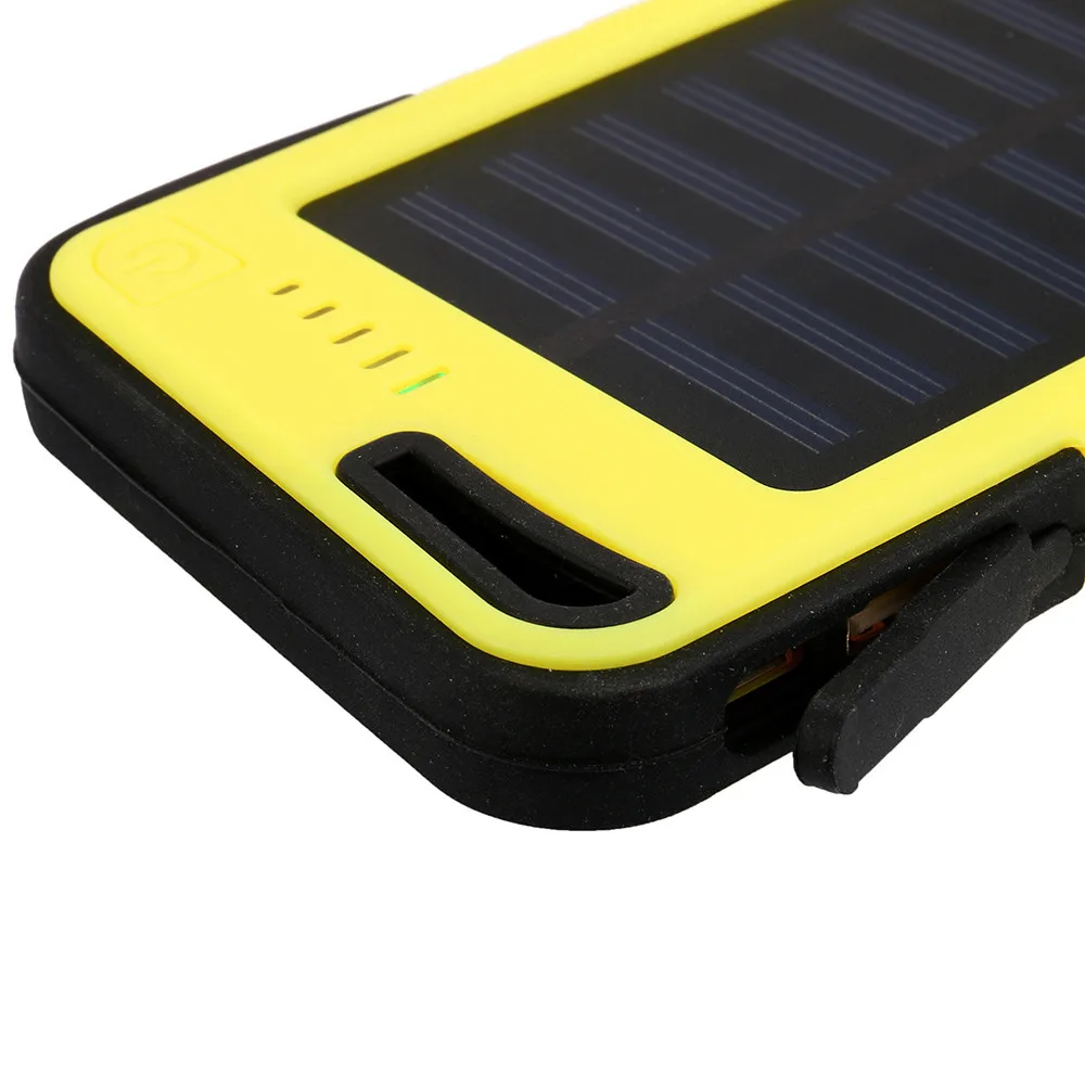 Двойной USB Водонепроницаемый Солнечный 20000 mAh банк питания зарядное устройство