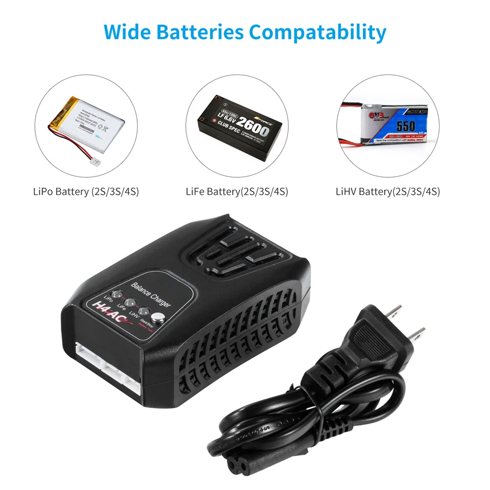 Зарядное устройство HTRC H4AC 20 Вт 2A для 2 4s Lipo/LiFe/LiHV аккумуляторов|charger for lipo|rc chargercharger